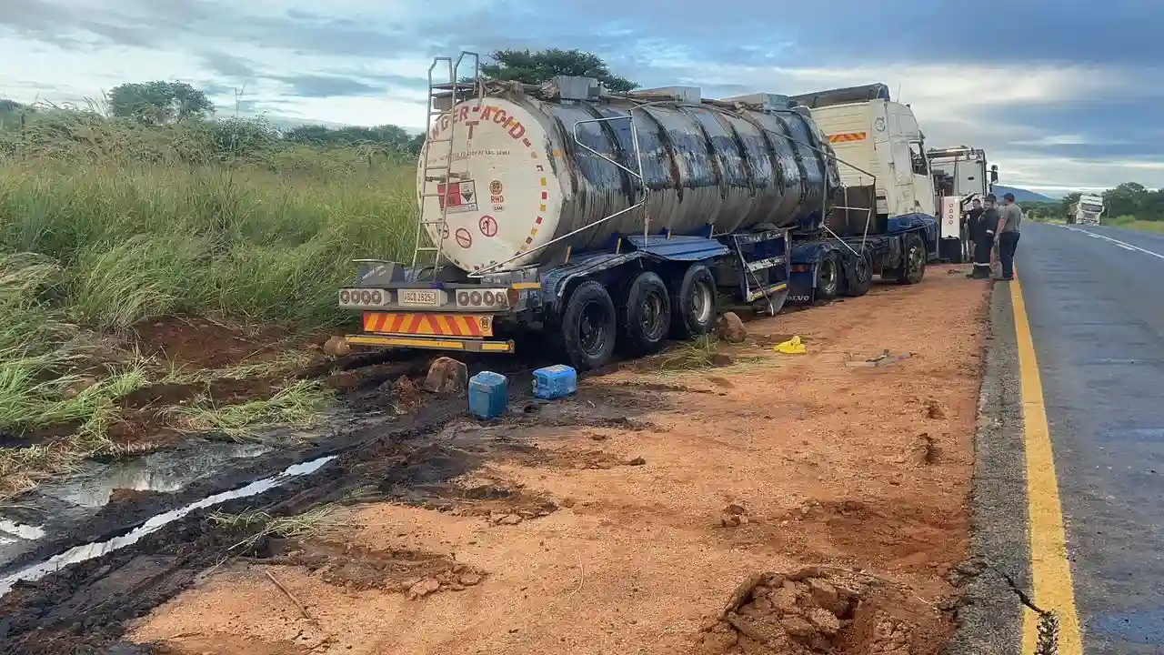 Hazmat team cleaning spill
